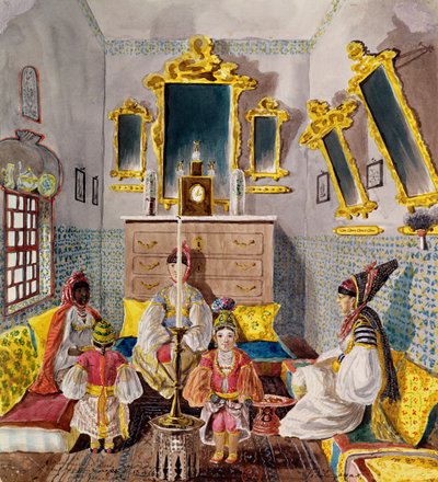 Algerian Interior, c.1835 by Theodore Leblanc